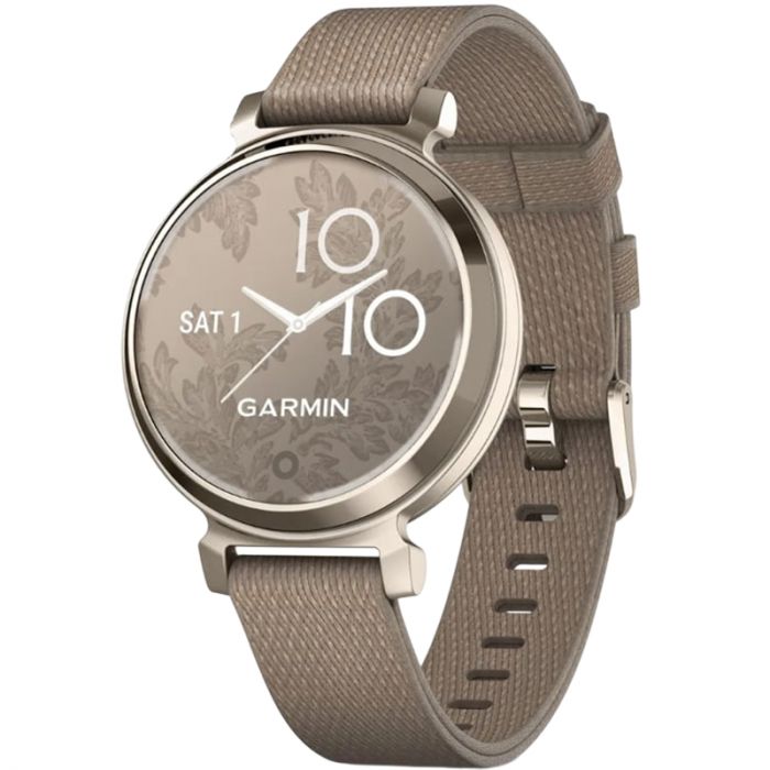 Смарт-годинник Garmin Lily 2 Cream Gold with Coffee Nylon Band (010-02839-62)