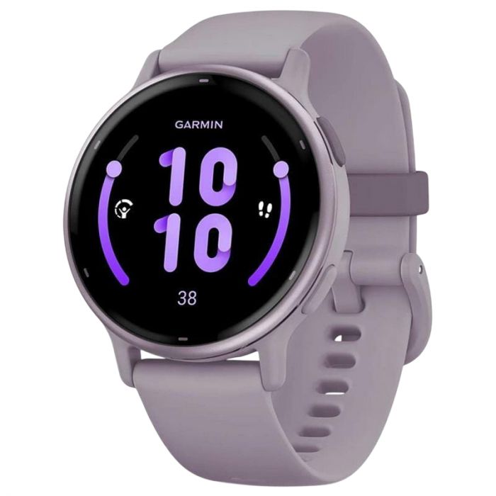 Смарт-годинник Garmin Vivoactive 5 Metallic Orchid Aluminum Bezel with Orchid Case and Silicone Band (010-02862-53)
