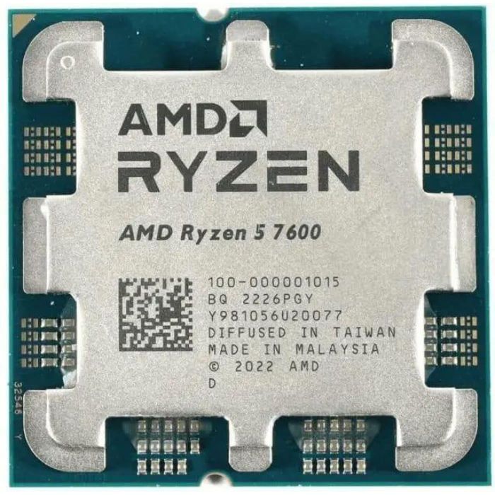 Процесор AMD Ryzen 5 7600 (3.8GHz 32MB 65W AM5) Tray (100-000001015)