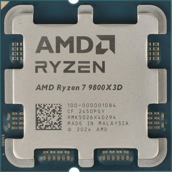 Процесор AMD Ryzen 7 9800X3D (4.7GHz 96MB 120W AM5) Tray (100-000001084)