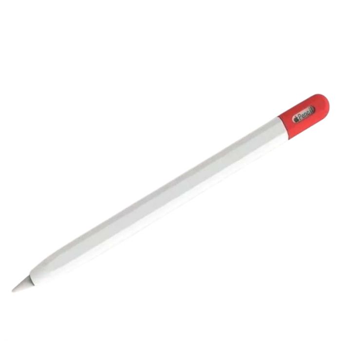 Чохол Goojodoq Matt 2 Golor для стилуса Apple Pencil 3 White/Red (1005006499420844WR)