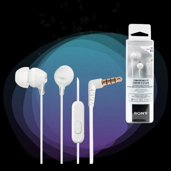 Гарнітура SONY MDR-EX15AP White