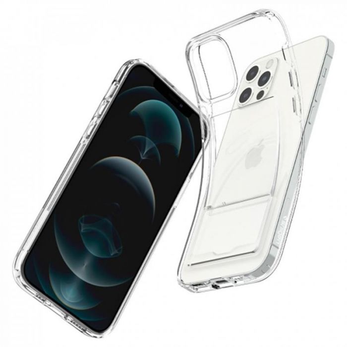 Чохол-накладка Spigen Crystal Slot для Apple iPhone 12/12 Pro Crystal Clear (ACS02576)