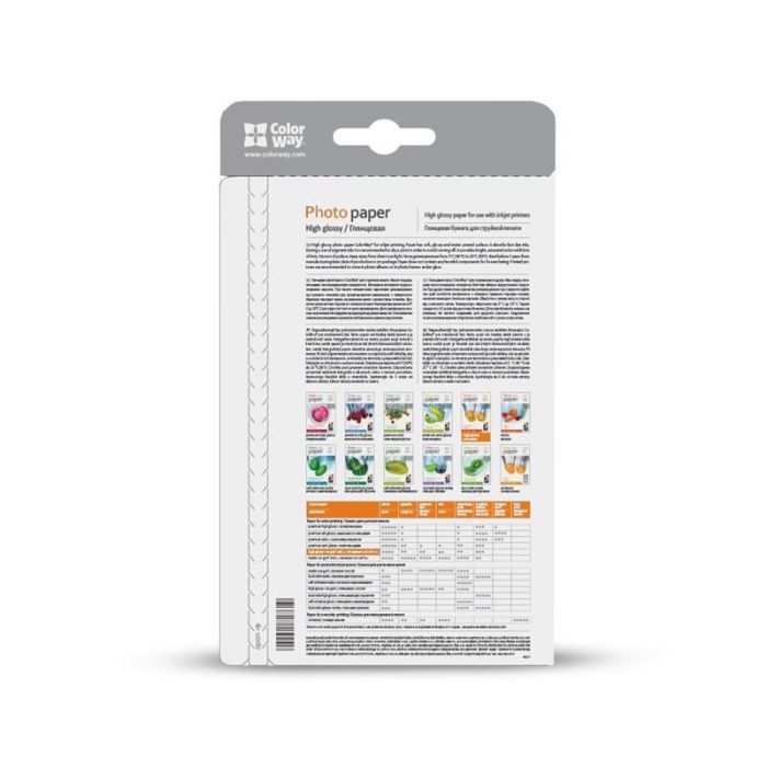 Фотопапір ColorWay глянцевий 200г/м2 10х15см 100 арк. (PG2001004R)