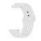 Силіконовий ремінець BeCover для Xiaomi Amazfit Bip/Bip Lite/Bip S Lite/GTR 42mm/GTS/TicWatch S2/TicWatch E White (706197)