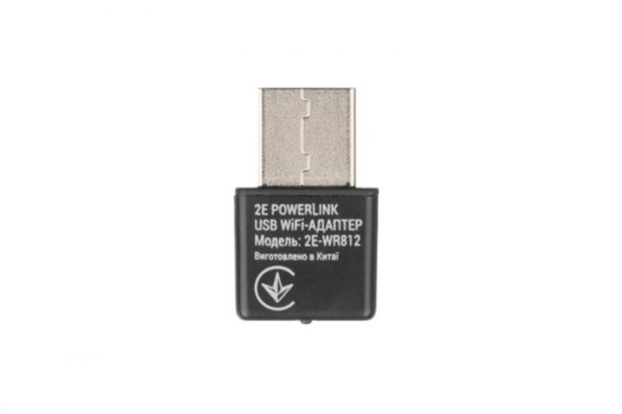 Бездротовий адаптер 2E PowerLink WR812 (N300, USB 2.0) (2E-WR812)
