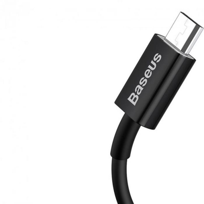 Кабель Baseus Superior Fast Charging USB - microUSB (M/M), 1 м Black (CAMYS-01)