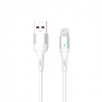 Кабель SkyDolphin S06L LED Smart Power USB - Lightning (M/M), 1 м, White (USB-000555)