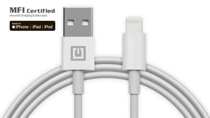Кабель REAL-EL USB-Lightning 1m, White (EL123500055)