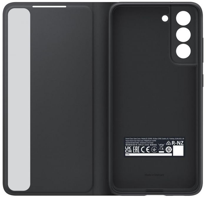 Чохол-книжка Samsung Smart Clear View Cover для Samsung Galaxy S21 FE SM-G990 Dark Gray (EF-ZG990CBEGRU)