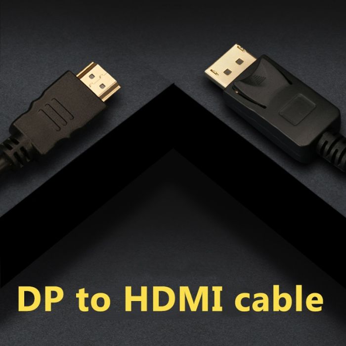 Кабель Prologix DisplayPort - HDMI V 1.2 (M/M), 1.8 м, Black (PR-DP-HDMI-P-02-30-18m)
