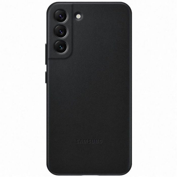 Чохол-накладка Samsung Leather Cover для Samsung Galaxy S22+ SM-S906 Black (EF-VS906LBEGRU)