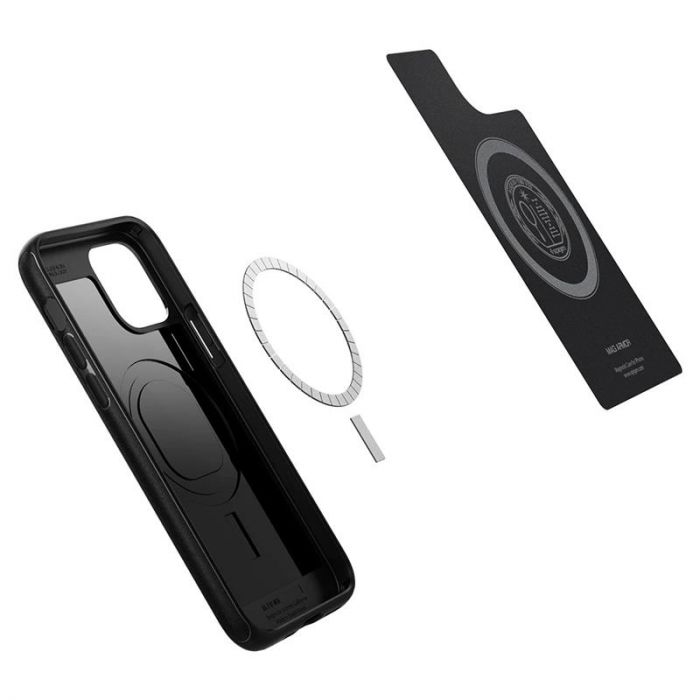 Чохол-накладка Spigen Mag Armor для Apple iPhone 12 Mini Black (ACS01866)