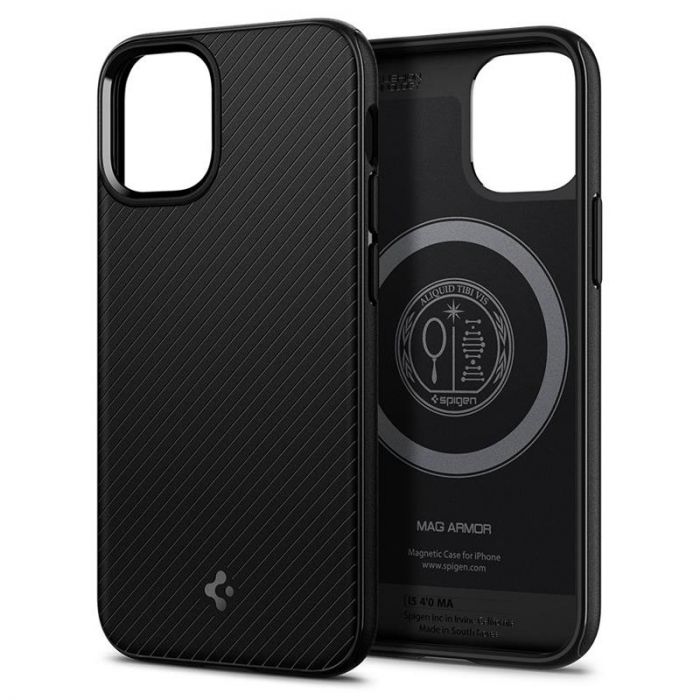 Чохол-накладка Spigen Mag Armor для Apple iPhone 12 Mini Black (ACS01866)
