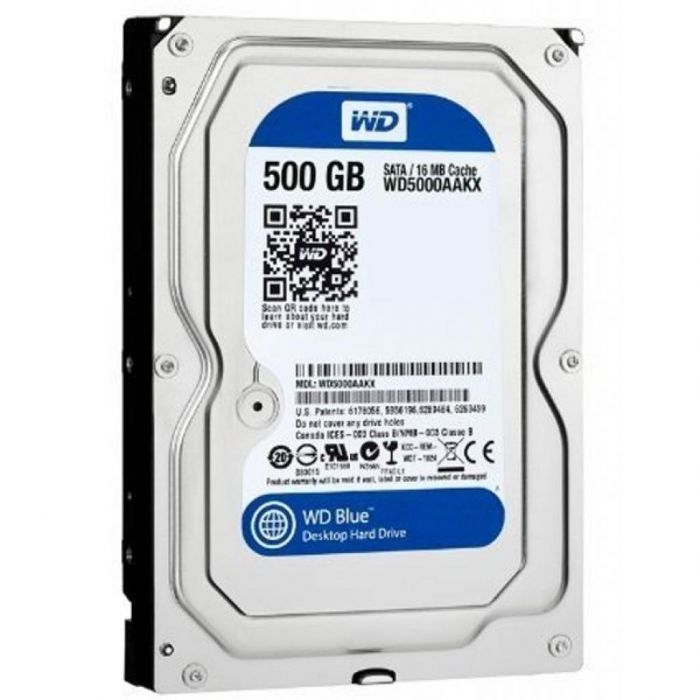 Накопичувач HDD SATA  500GB WD Blue 7200rpm 16MB (WD5000AAKX) Refurbished