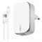 Мережевий зарядний пристрій Intaleo TCG242 (2USB, 2.4A) White (1283126477454) + кабель Lightning
