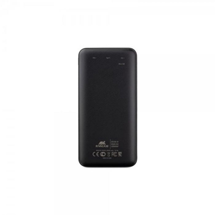 Універсальна мобільна батарея Rivacase Rivapower 20000 mAh Black (VA2120)