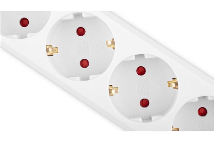 Фільтр живлення REAL-EL RS-6 Protect M 1.8м White (EL122300031)