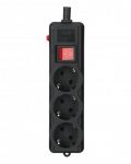Фільтр живлення Gembird Pro (SPG3-G-15B-PRO) 3 розетки, 4.5м, чорний