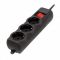 Фільтр живлення Gembird Pro (SPG3-G-10B-PRO) 3 розетки, 3м, чорний