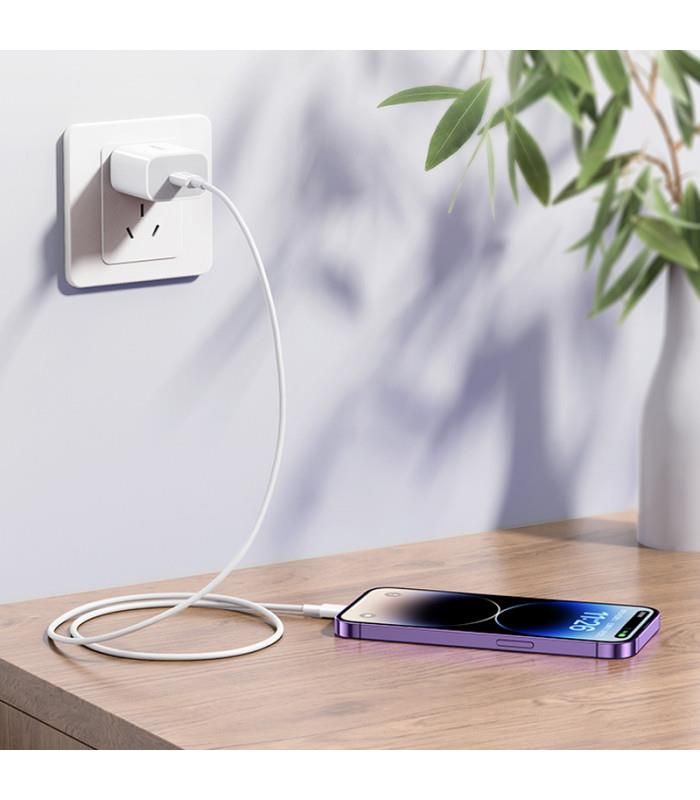 Кабель Remax Dofon USB Type-C - Lightning (M/M), 1 м White (RC-C026)