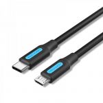 Кабель Vention micro USB - USB Type-C (M/M), 1 м, Black (COVBF)