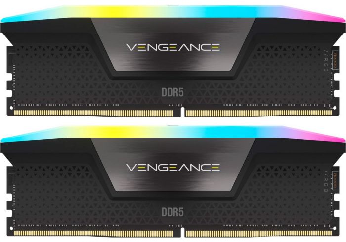 Модуль пам`ятi DDR5 2x16GB/7200 Corsair Vengeance RGB Black (CMH32GX5M2X7200C34)