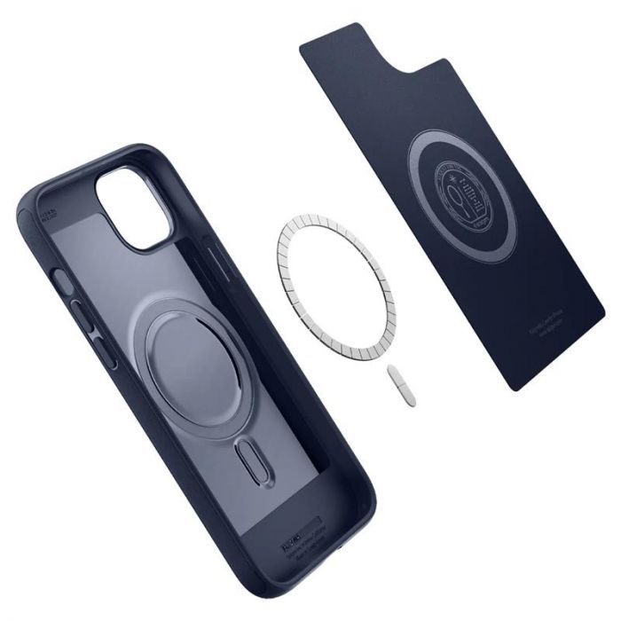 Чохол-накладка Spigen Mag Armor MagFit для Apple iPhone 14 Navy Blue (ACS05066)