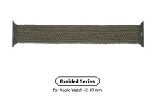 Ремінець Armorstandart Braided Solo Loop для Apple Watch 42mm/44mm/45mm/49mm Inverness Green Size 6 (148 mm) (ARM58075)