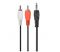 Аудіо-кабель Cablexpert 3.5 мм - 2хRCA (M/M), 0.2 м, Black (CCA-458/0.2)