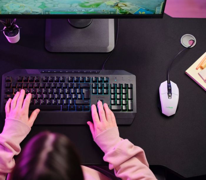 Миша Trust GXT 109 Felox RGB White (25066)