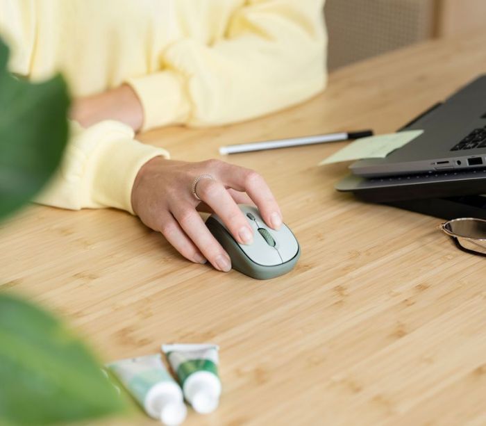 Миша бездротова Trust Yvi+ Silent Eco Green (24552)