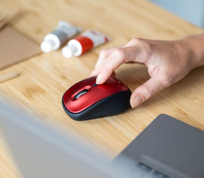 Миша бездротова Trust Yvi+ Silent Eco Red (24550)