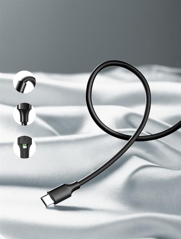 Кабель Ugreen US287 USB - USB Type-C (M/M), 3 м, Black (60826)