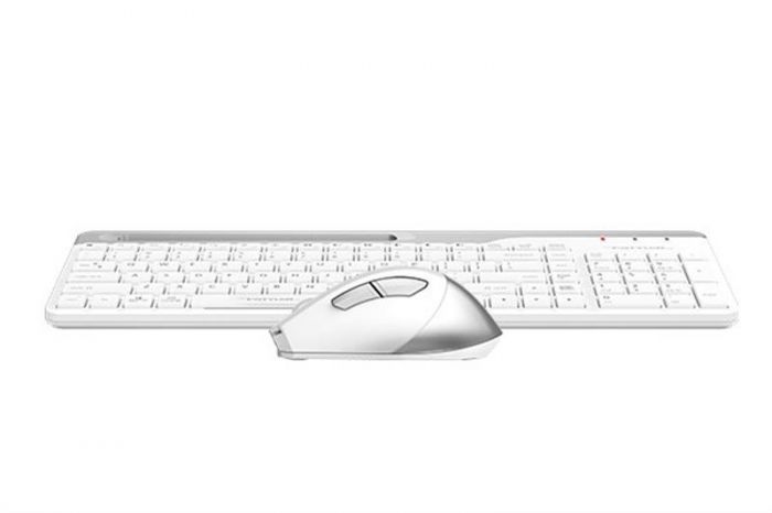 Комплект (клавіатура, миша) бездротовий A4Tech FB2535C Icy White
