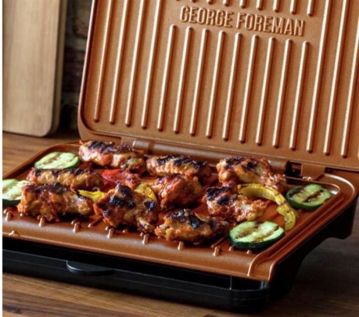 Електрогриль Russell Hobbs 25811-56 George Foreman Fit Grill Copper Medium