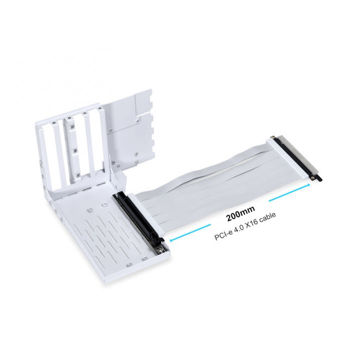 Брекет для вертикального встановлення відеокарти Lian Li Vertical GPU Bracket Kit, White (G89.VG4-4-V2W.00)