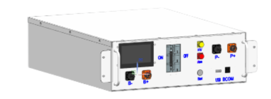 BMS модуль Deye HVB750V/100A-EU для BOS-GM5.1-серії High Voltage Battery Cluster (складова комплекту)