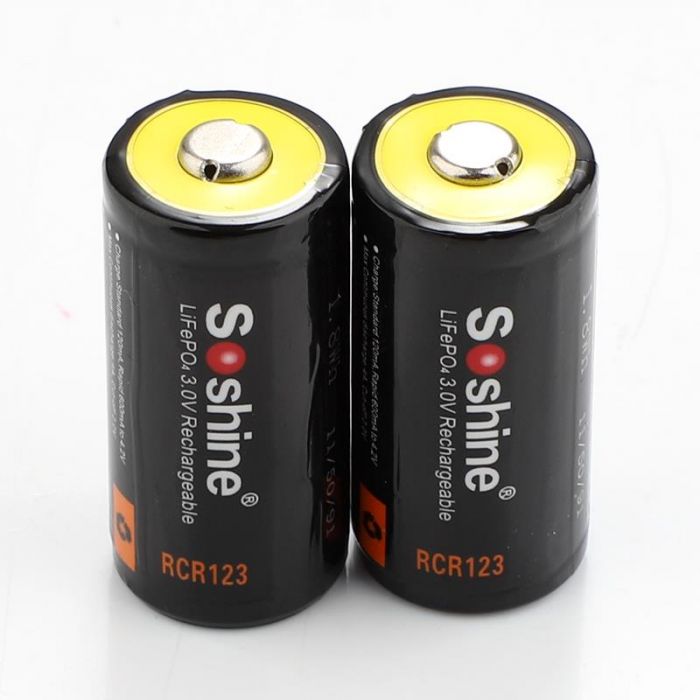 Акумулятор Soshine CR123A/16340 600mAh 1шт