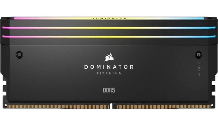 Модуль пам`ятi DDR5 2x16GB/6000 Corsair Dominator Titanium RGB Black (CMP32GX5M2B6000C30)