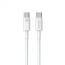Кабель WK WDC-182 USB Type-C - USB Type-C (M/M), 1 м, 100 W, White (6941027632017)