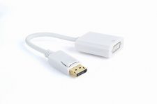 Адаптер Cablexpert DisplayPort - DVI (M/F), 0.1 м, білий (A-DPM-DVIF-002-W) пакет