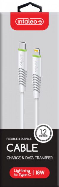 Кабель Intaleo CBFLEXTL1 USB-C-Lightning 1.2м White (1283126504099)