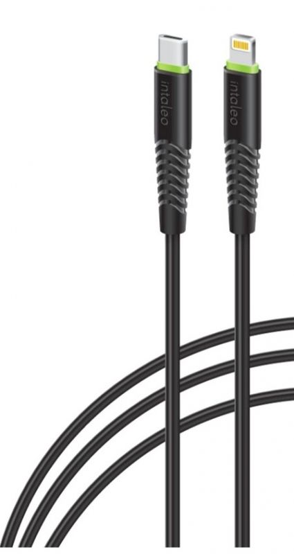 Кабель Intaleo CBFLEXTL1 USB-C-Lightning 1.2м Black (1283126542459)