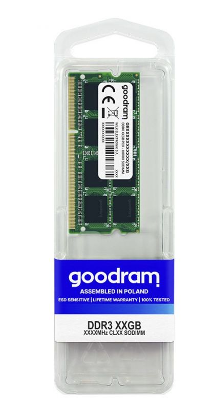 Модуль пам`ятi SO-DIMM DDR3L 8GB/1600 DDR3 1,35V Goodram (GR1600S3V64L11/8G)