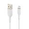 Кабель Belkin PVC USB - Lightning, 0.15 м White (CAA001BT0MWH)