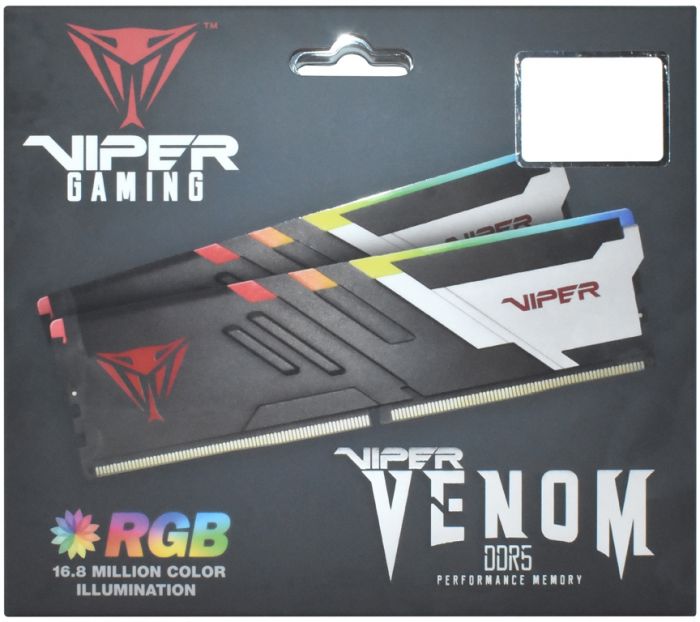 Модуль пам`яті DDR5 2x32GB/6000 Patriot Viper Venom RGB (PVVR564G600C30K)