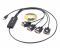 Кабель Viewcon USB - 4хCOM (M/M), (9+25pin), 1.4 м, Black (VE671)