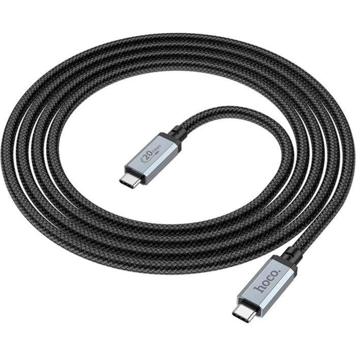 Кабель Hoco US05 USB Type-C - USB Type-C (M/M) (40Gbps), USB4, 100W, 2 м, Black (US052B)