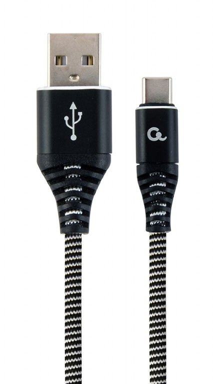 Кабель Cablexpert USB - USB Type-C (M/M), преміум, 1 м, чорний (CC-USB2B-AMCM-1M-BW)